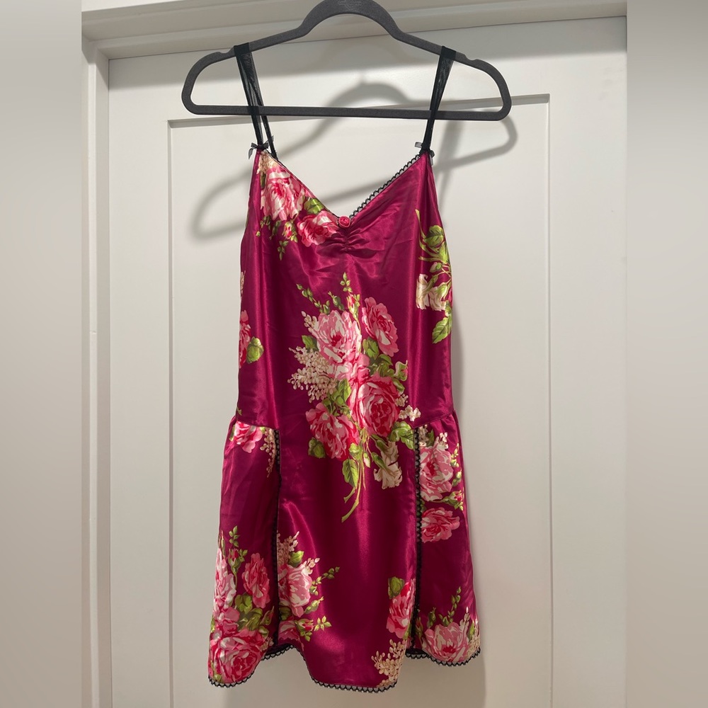 BETSEY JOHNSON Intimates Floral Slip Dress